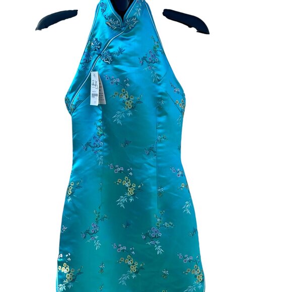 Chinese Traditional Chipao Silk Backless Dress size XS - Picture 1 of 12